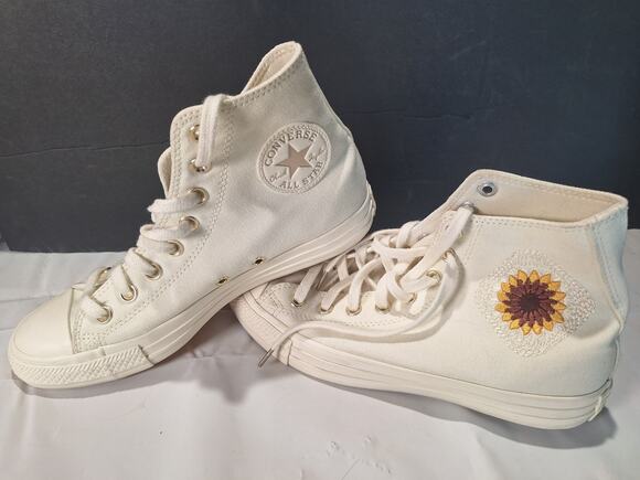 Converse Shoes - Converse Festival Florals A03514C Egret Light Gold Sunflower Womens 8.5 Mens 6.5